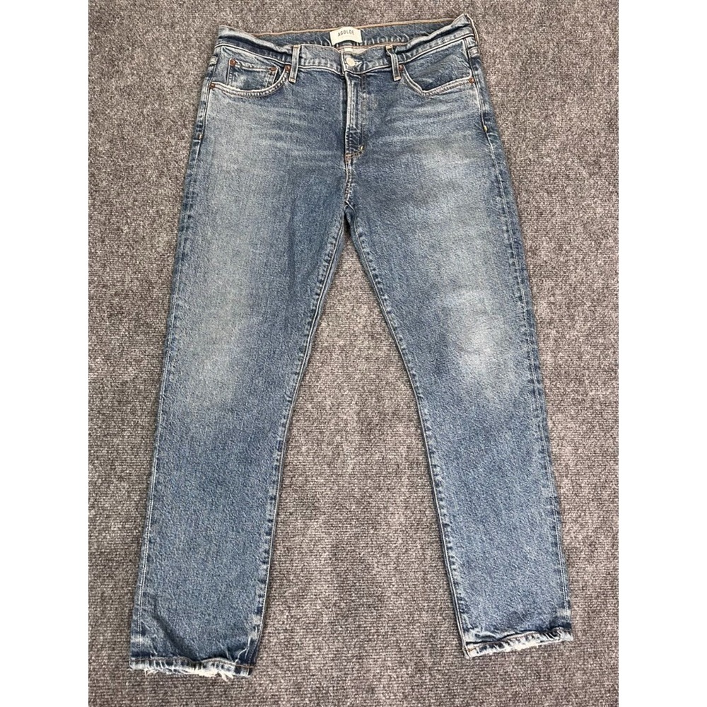 AGOLDE Mens Mid Rise  Denim Blue Straight Leg Jeans Size‎ 30 Made in USA